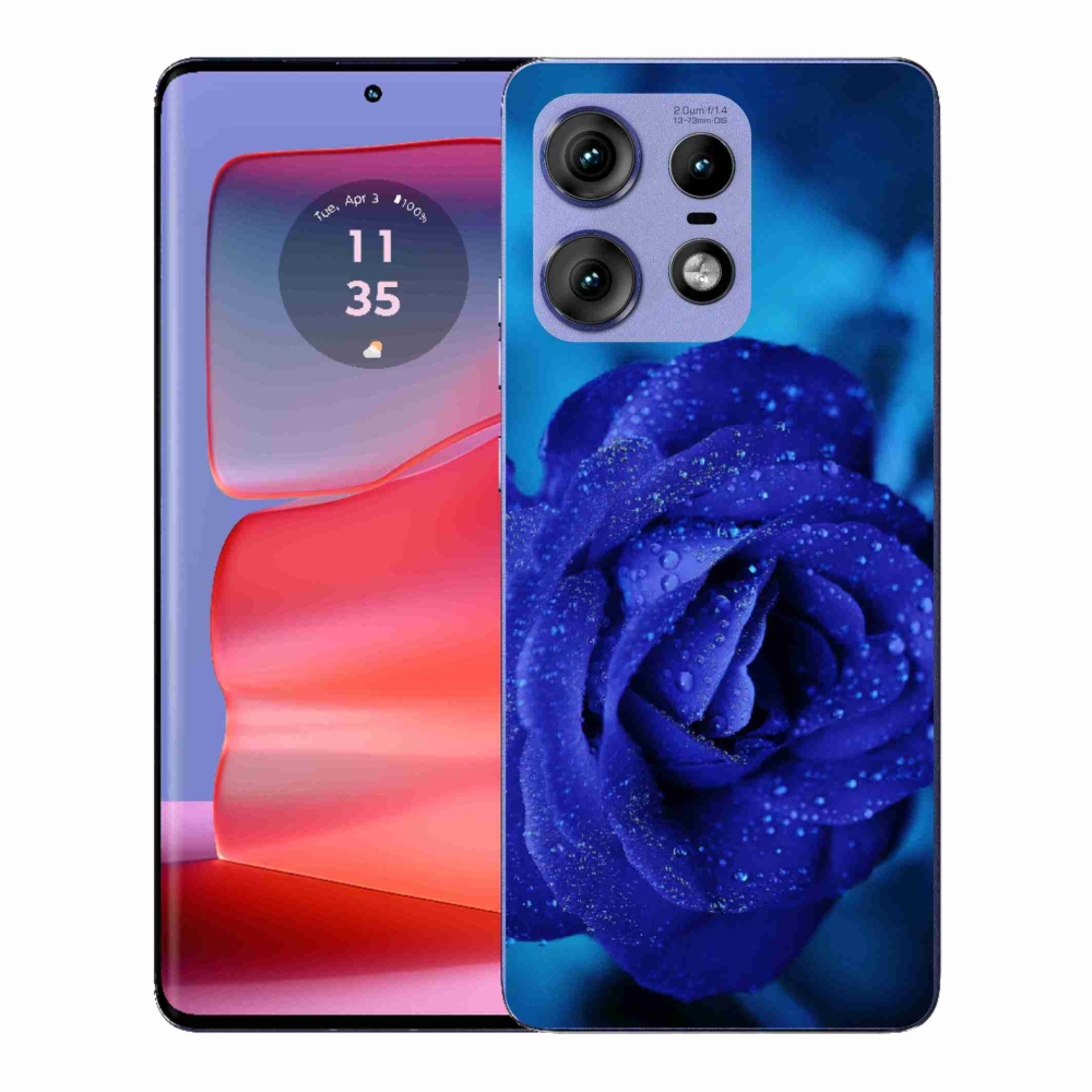 Gélový kryt mmCase na Motorola Edge 50 Pro - modrá ruža