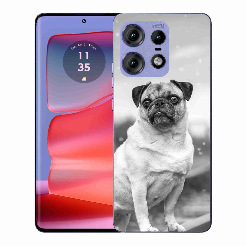 Gélový kryt mmCase na Motorola Edge 50 Pro - mops