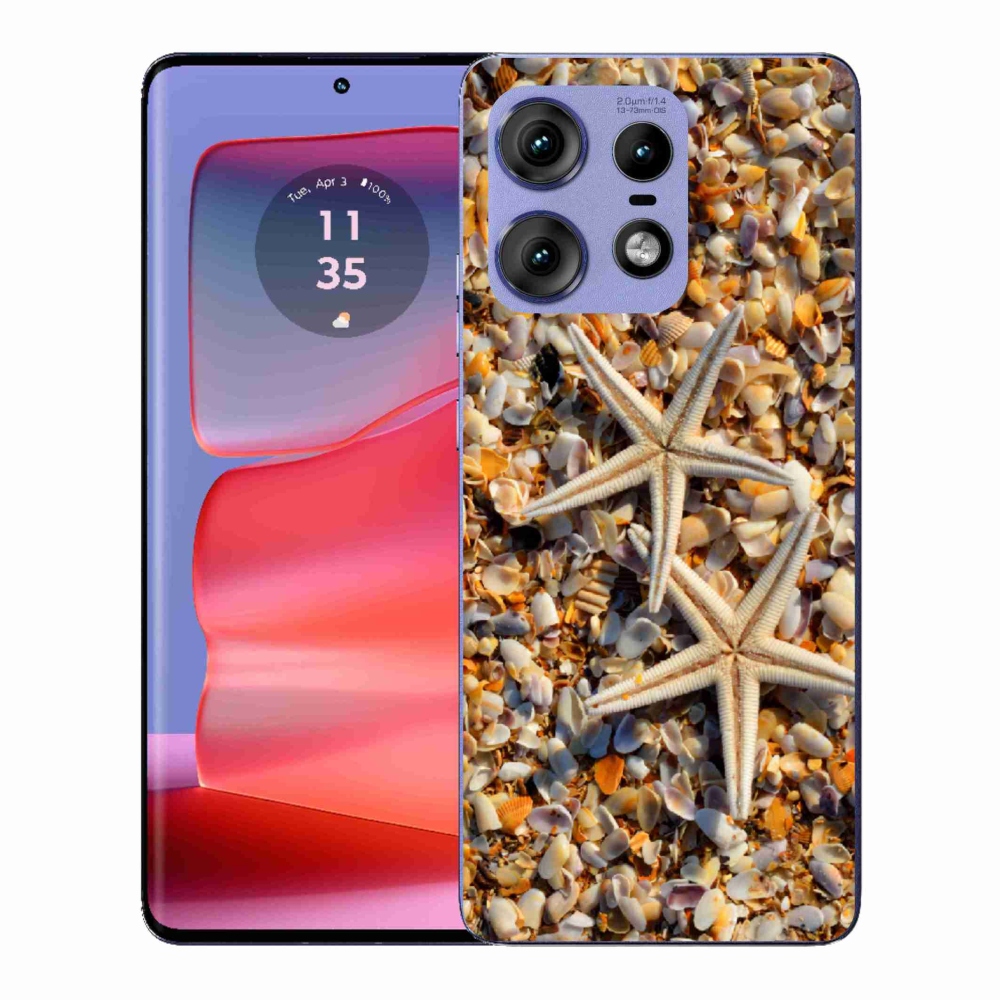 Gélový kryt mmCase na Motorola Edge 50 Pro - morské hviezdice