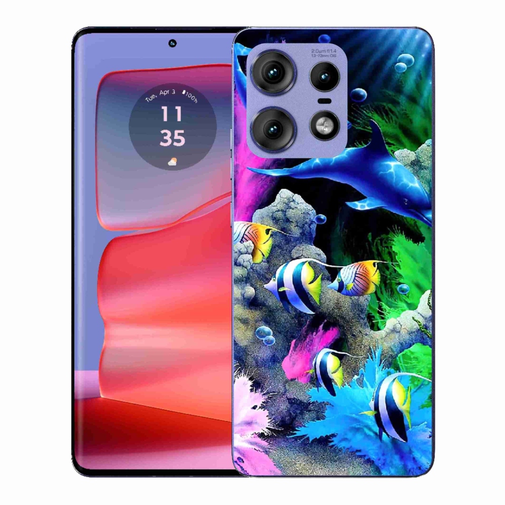 Gélový kryt mmCase na Motorola Edge 50 Pro - morský svet