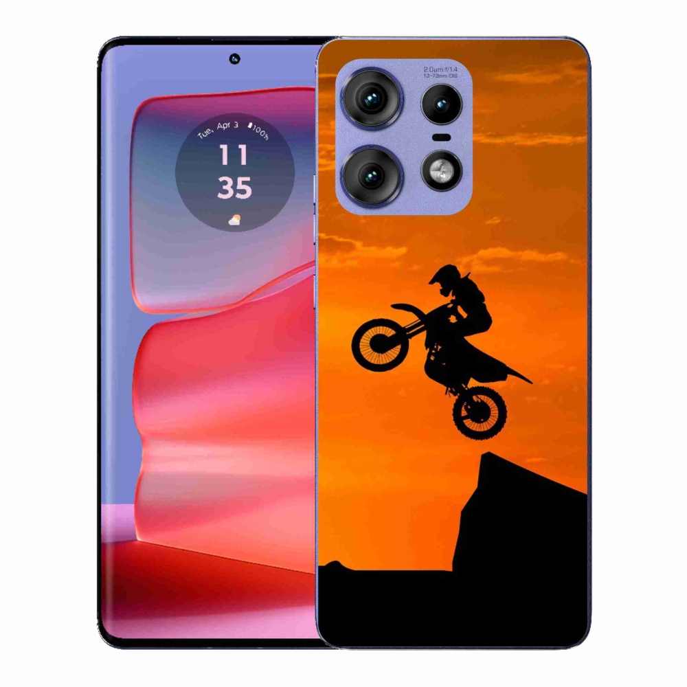 Gélový kryt mmCase na Motorola Edge 50 Pro - motocross