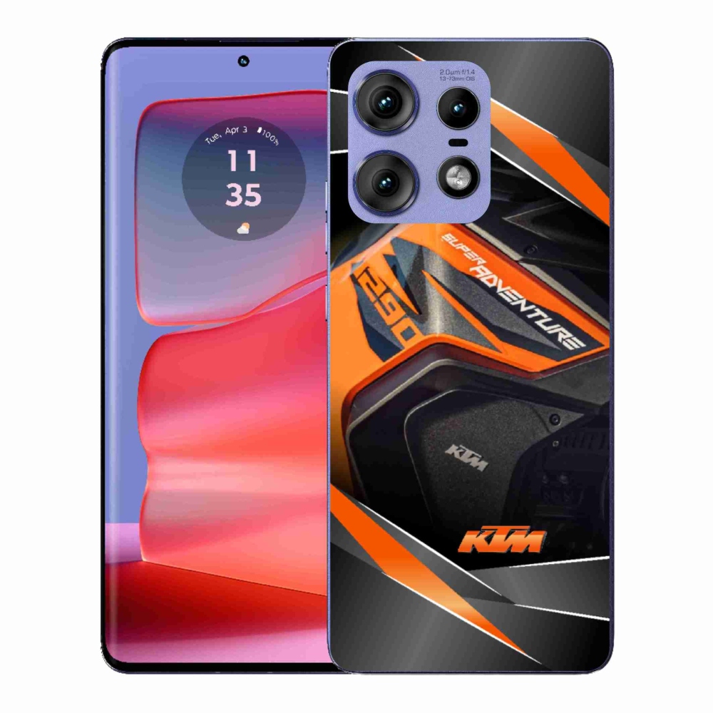 Gélový kryt mmCase na Motorola Edge 50 Pro - motorka ktm