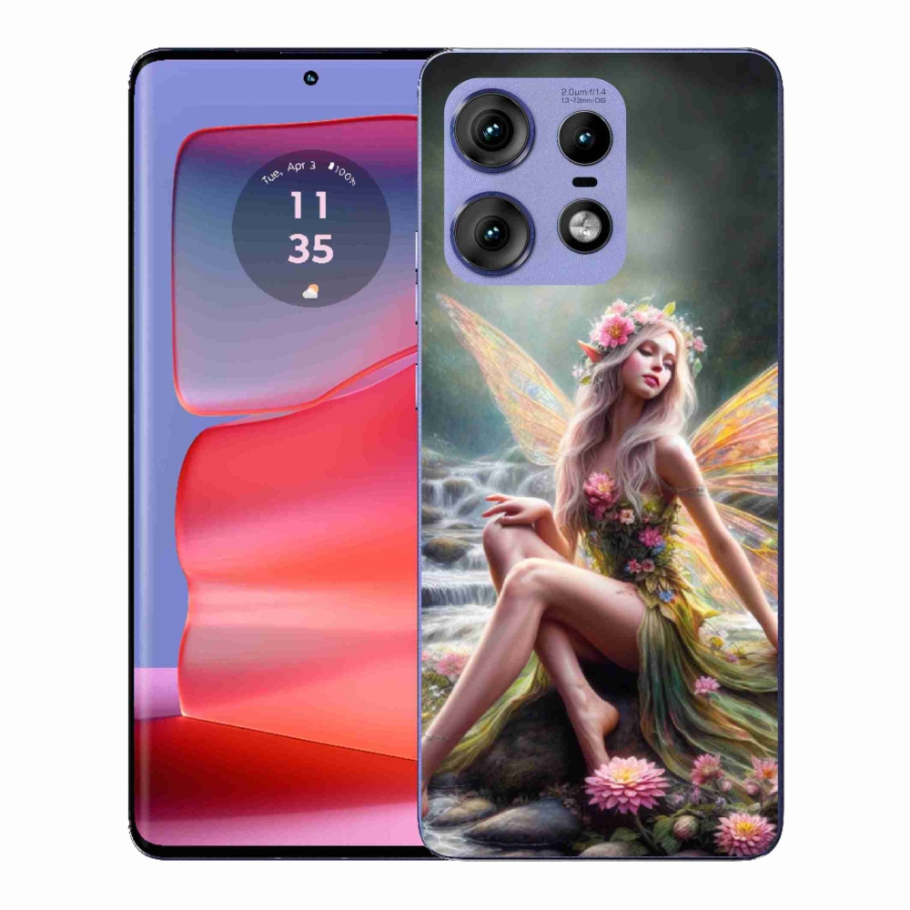 Gélový kryt mmCase na Motorola Edge 50 Pro - motýlia žena 1