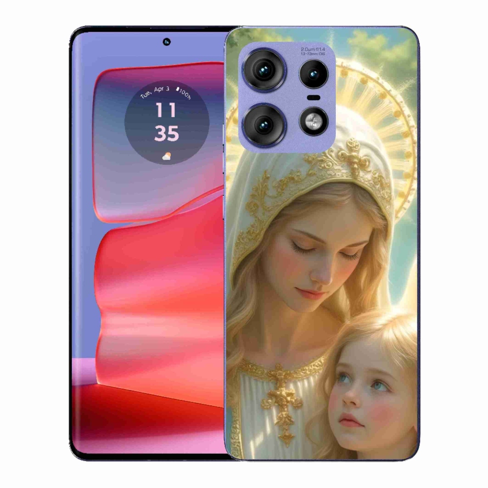 Gélový kryt mmCase na Motorola Edge 50 Pro - náboženský motív 2