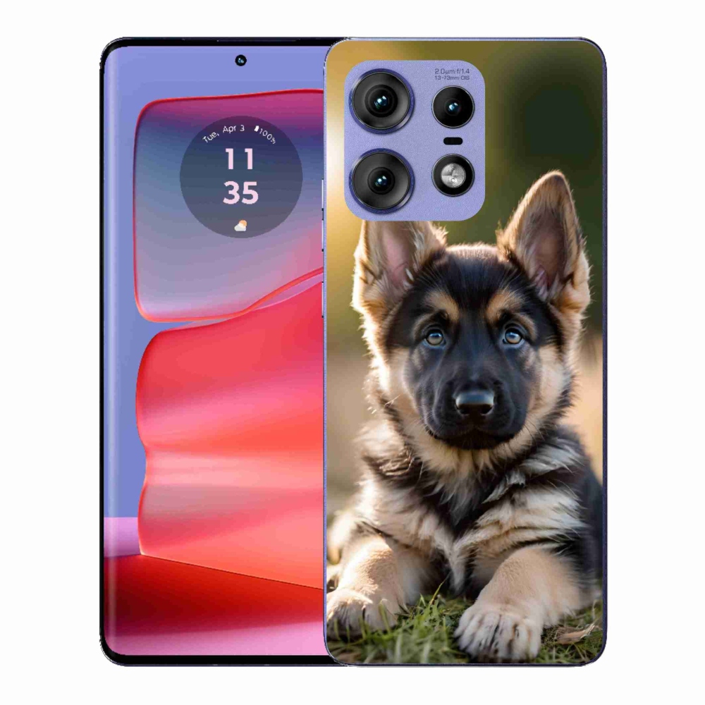Gélový kryt mmCase na Motorola Edge 50 Pro - nemecký ovčiak v prírode