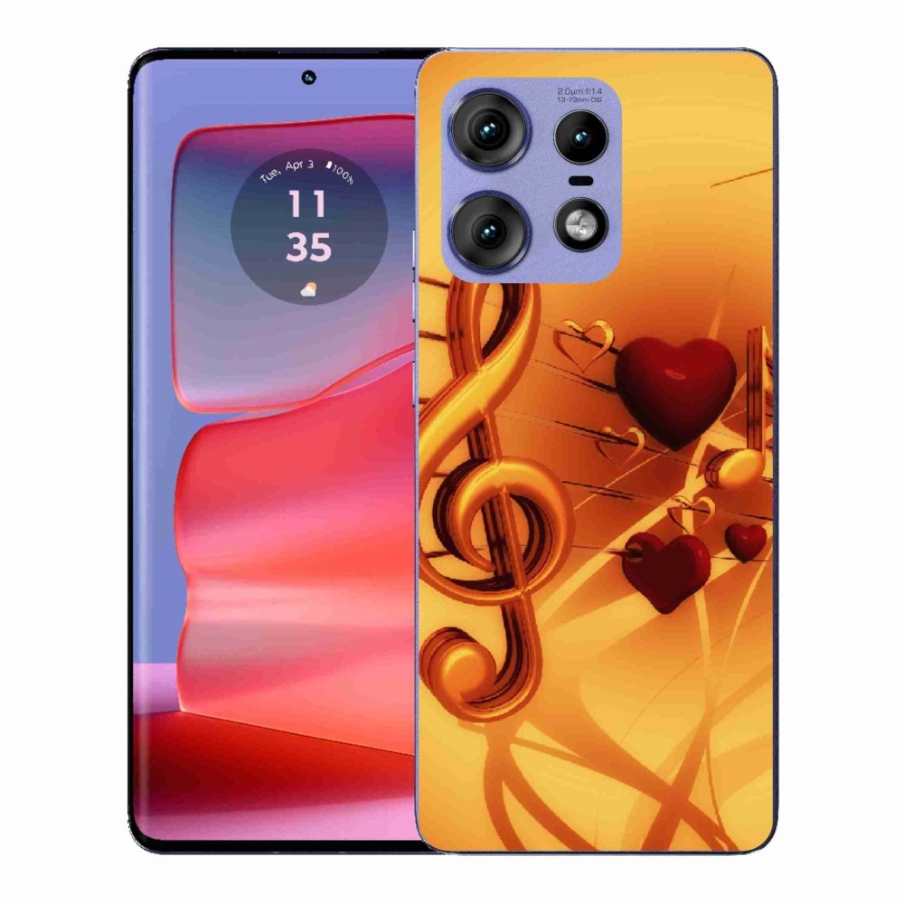 Gélový kryt mmCase na Motorola Edge 50 Pro - noty