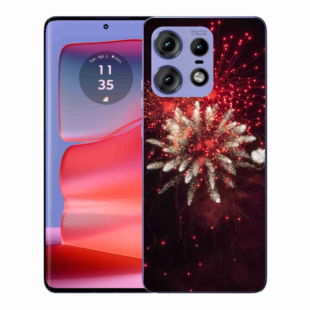 Gélový kryt mmCase na Motorola Edge 50 Pro - ohňostroj