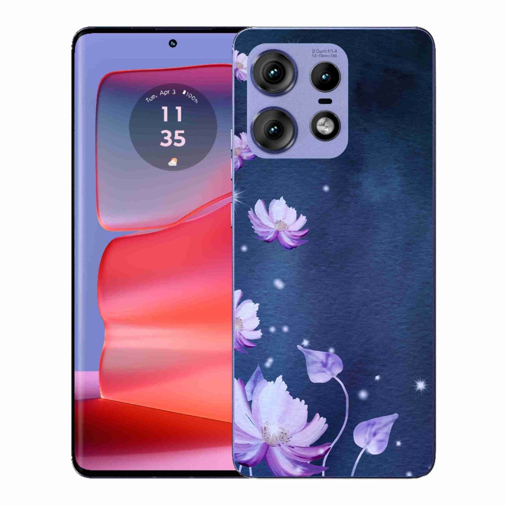 Gélový kryt mmCase na Motorola Edge 50 Pro - padajúce kvety