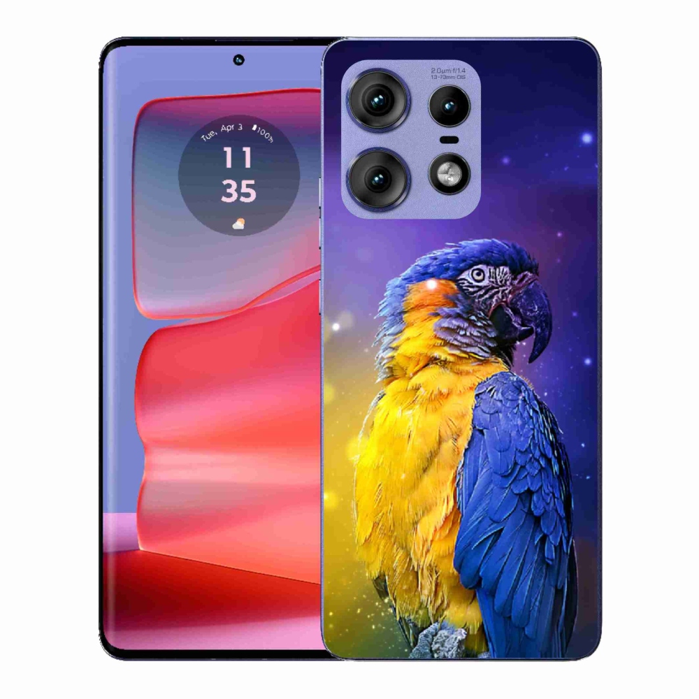 Gélový kryt mmCase na Motorola Edge 50 Pro - papagáj ara 1