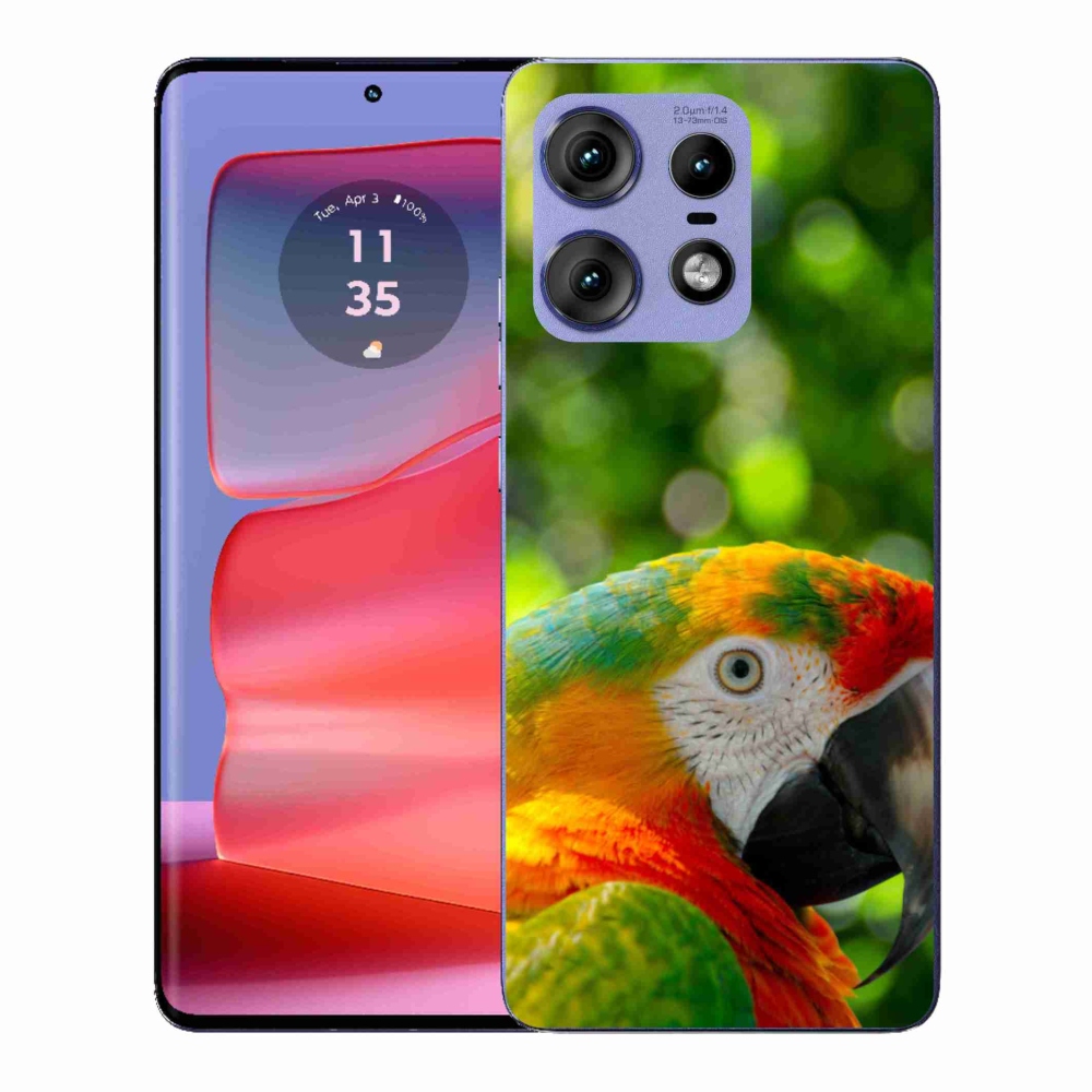 Gélový kryt mmCase na Motorola Edge 50 Pro - papagáj ara 3