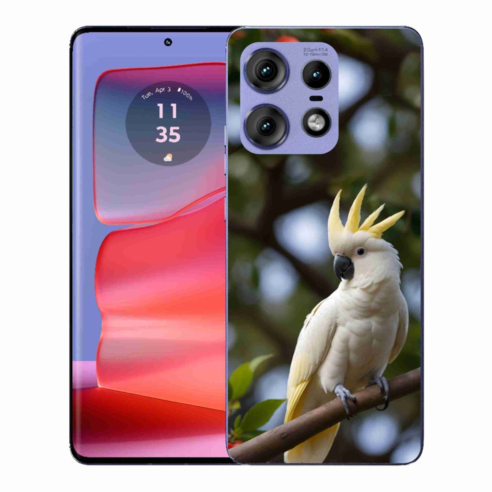 Gélový kryt mmCase na Motorola Edge 50 Pro - papagáj kakadu 3