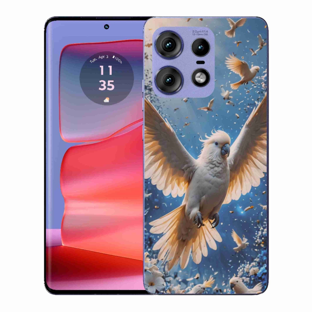 Gélový kryt mmCase na Motorola Edge 50 Pro - papagáj kakadu