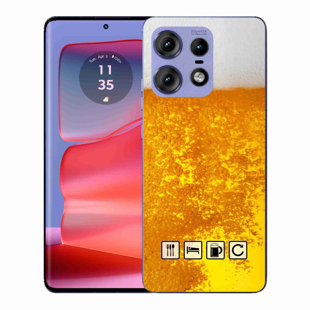 Gélový kryt mmCase na Motorola Edge 50 Pro - pivný motív 3