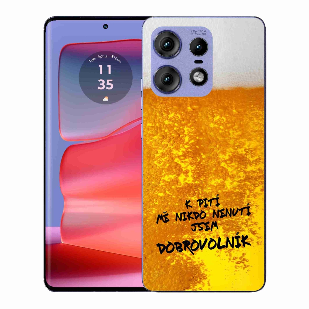 Gélový kryt mmCase na Motorola Edge 50 Pro - pivný motív 4