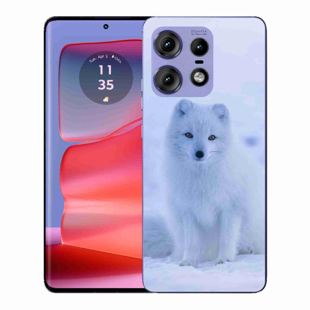 Gélový kryt mmCase na Motorola Edge 50 Pro - polárna líška