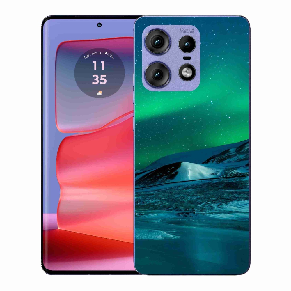 Gélový kryt mmCase na Motorola Edge 50 Pro - polárna žiara