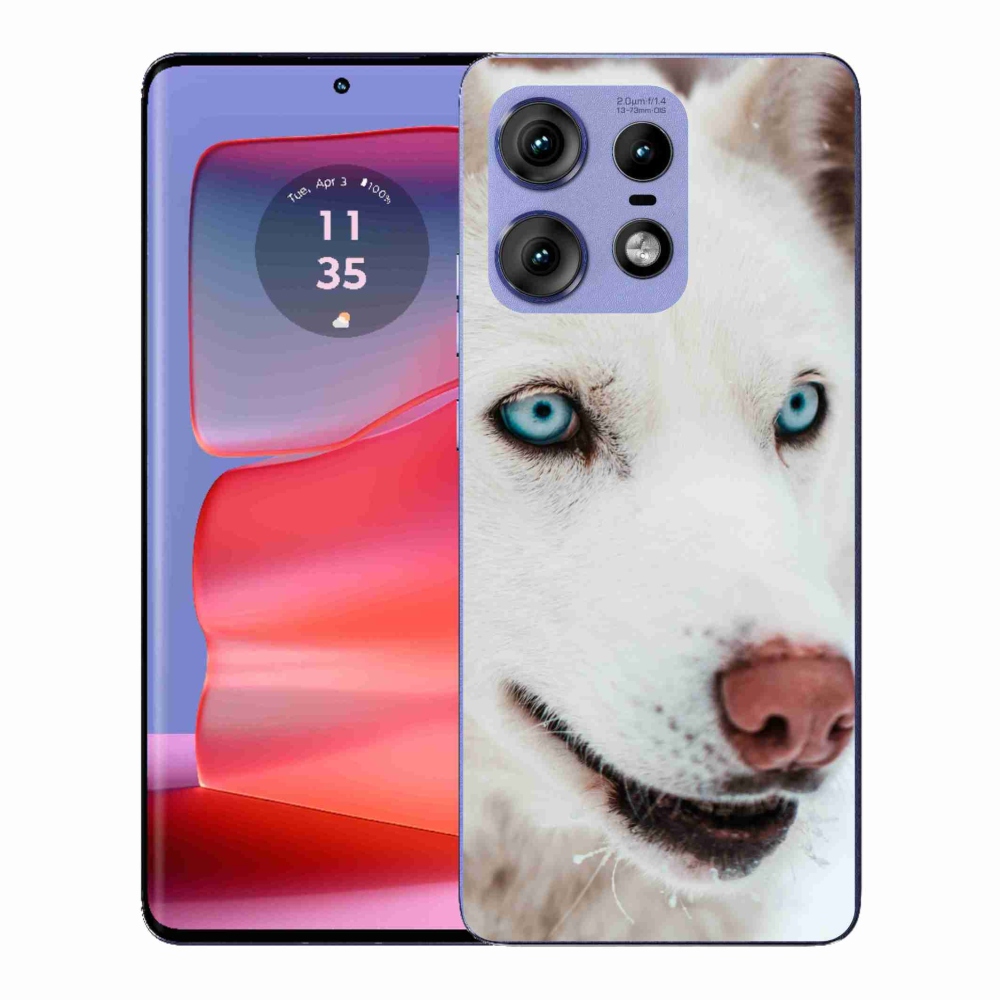 Gélový kryt mmCase na Motorola Edge 50 Pro - psí pohľad