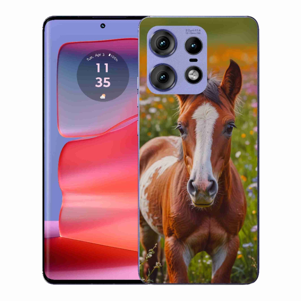 Gélový kryt mmCase na Motorola Edge 50 Pro - roztomilé žriebä
