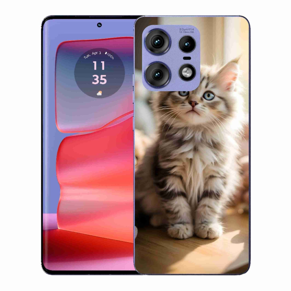 Gélový kryt mmCase na Motorola Edge 50 Pro - roztomilé mačiatko 10