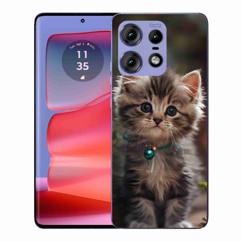 Gélový kryt mmCase na Motorola Edge 50 Pro - roztomilé mačiatko 11