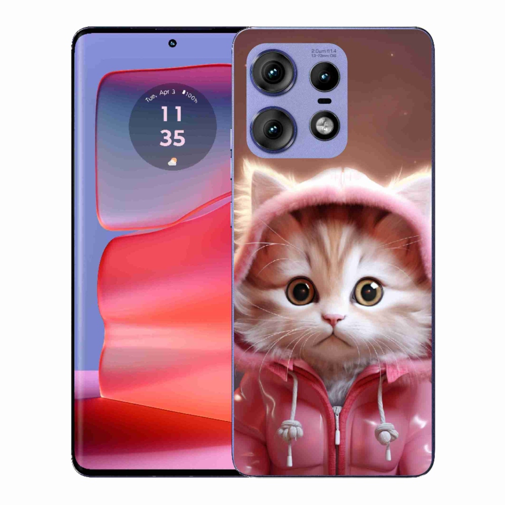 Gélový kryt mmCase na Motorola Edge 50 Pro - roztomilé mačiatko 3