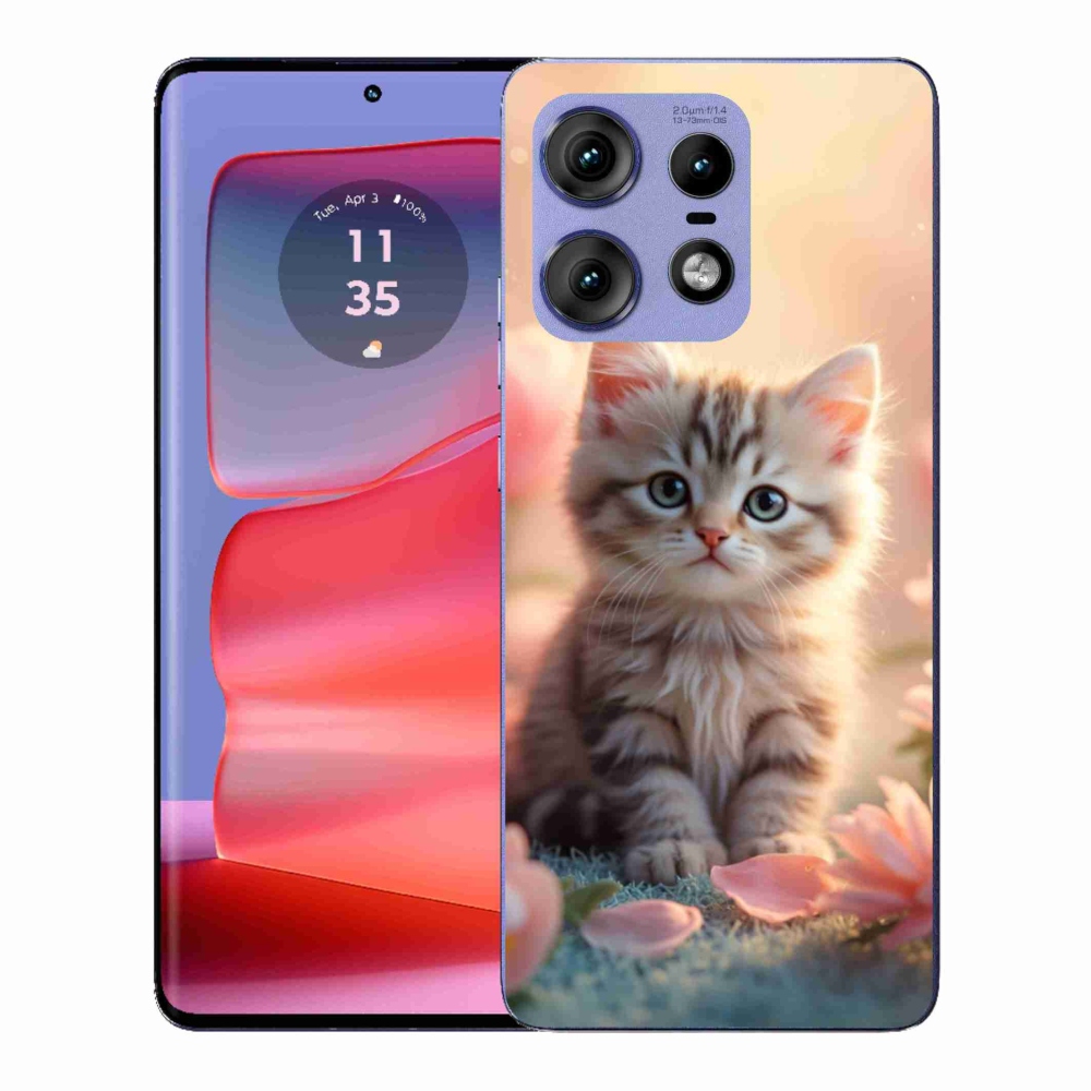 Gélový kryt mmCase na Motorola Edge 50 Pro - roztomilé mačiatko 8