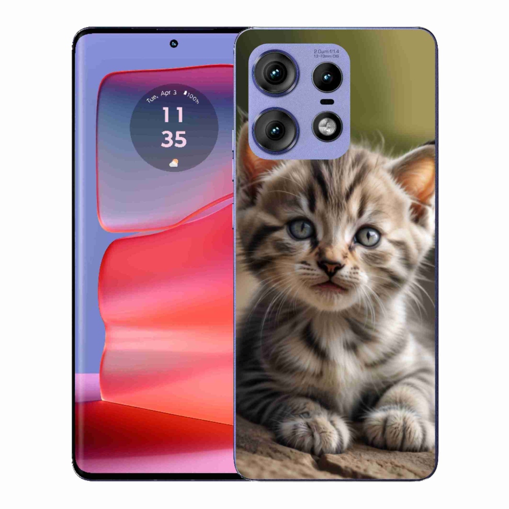 Gélový kryt mmCase na Motorola Edge 50 Pro - roztomilé mačiatko 9