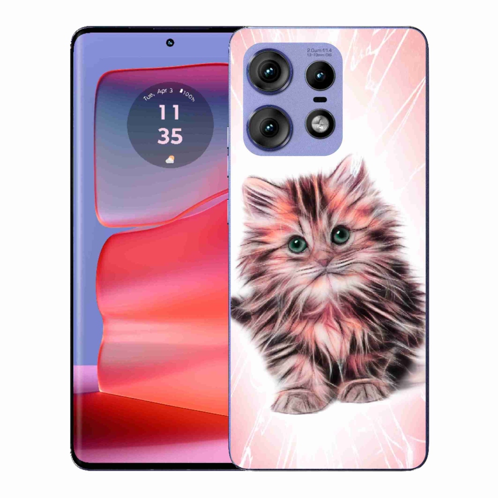 Gélový kryt mmCase na Motorola Edge 50 Pro - roztomilé mačiatko