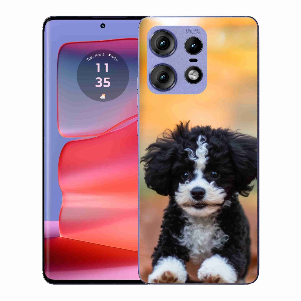 Gélový kryt mmCase na Motorola Edge 50 Pro - roztomilé šteňa 2