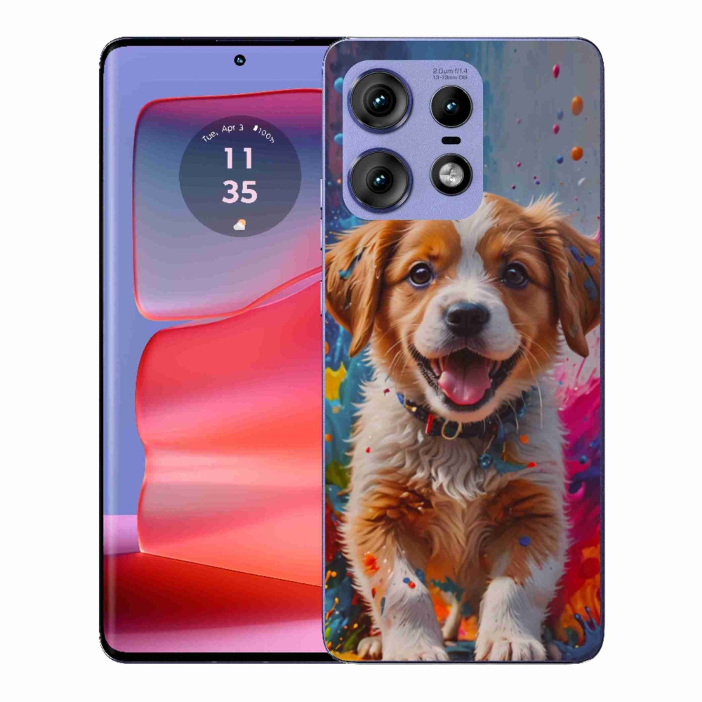 Gélový kryt mmCase na Motorola Edge 50 Pro - roztomilé šteňa 3