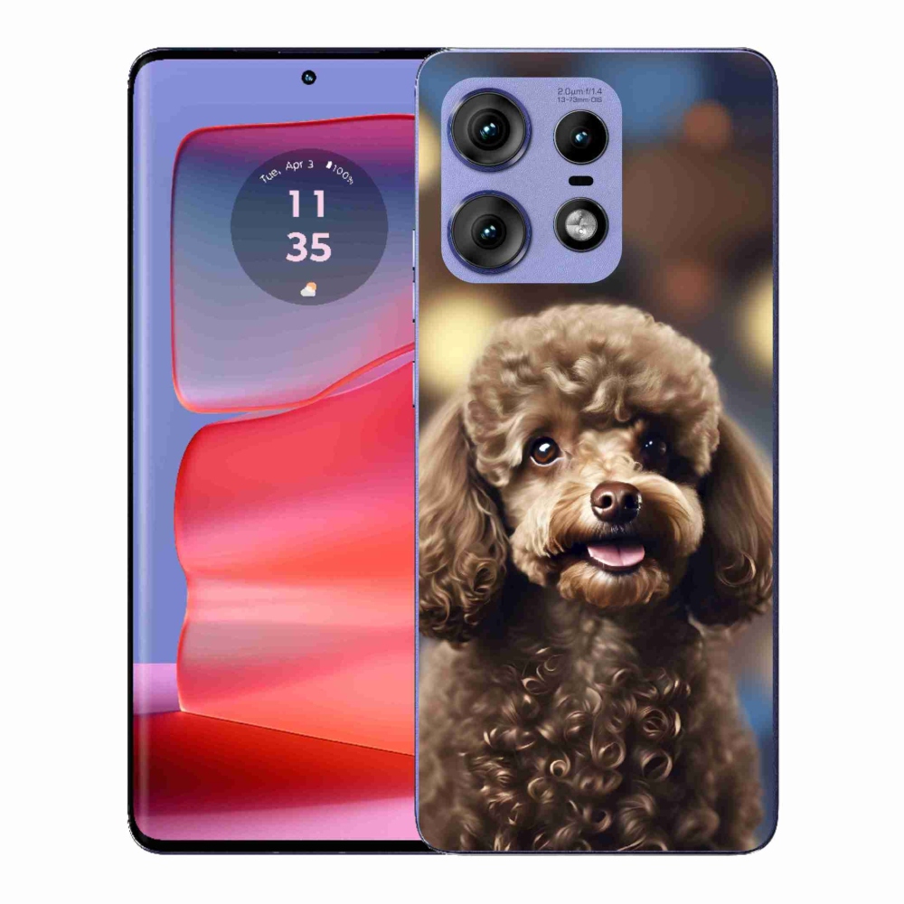 Gélový kryt mmCase na Motorola Edge 50 Pro - roztomilý pudel