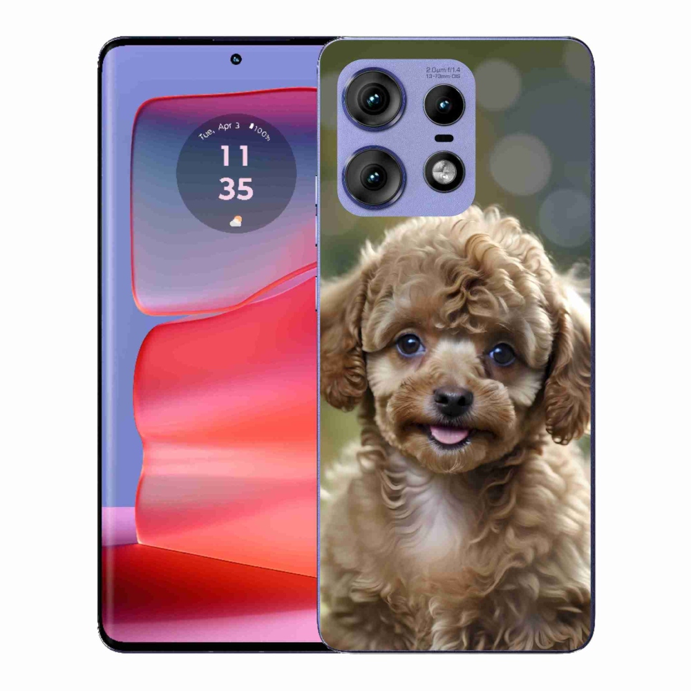 Gélový kryt mmCase na Motorola Edge 50 Pro - roztomilý pudel
