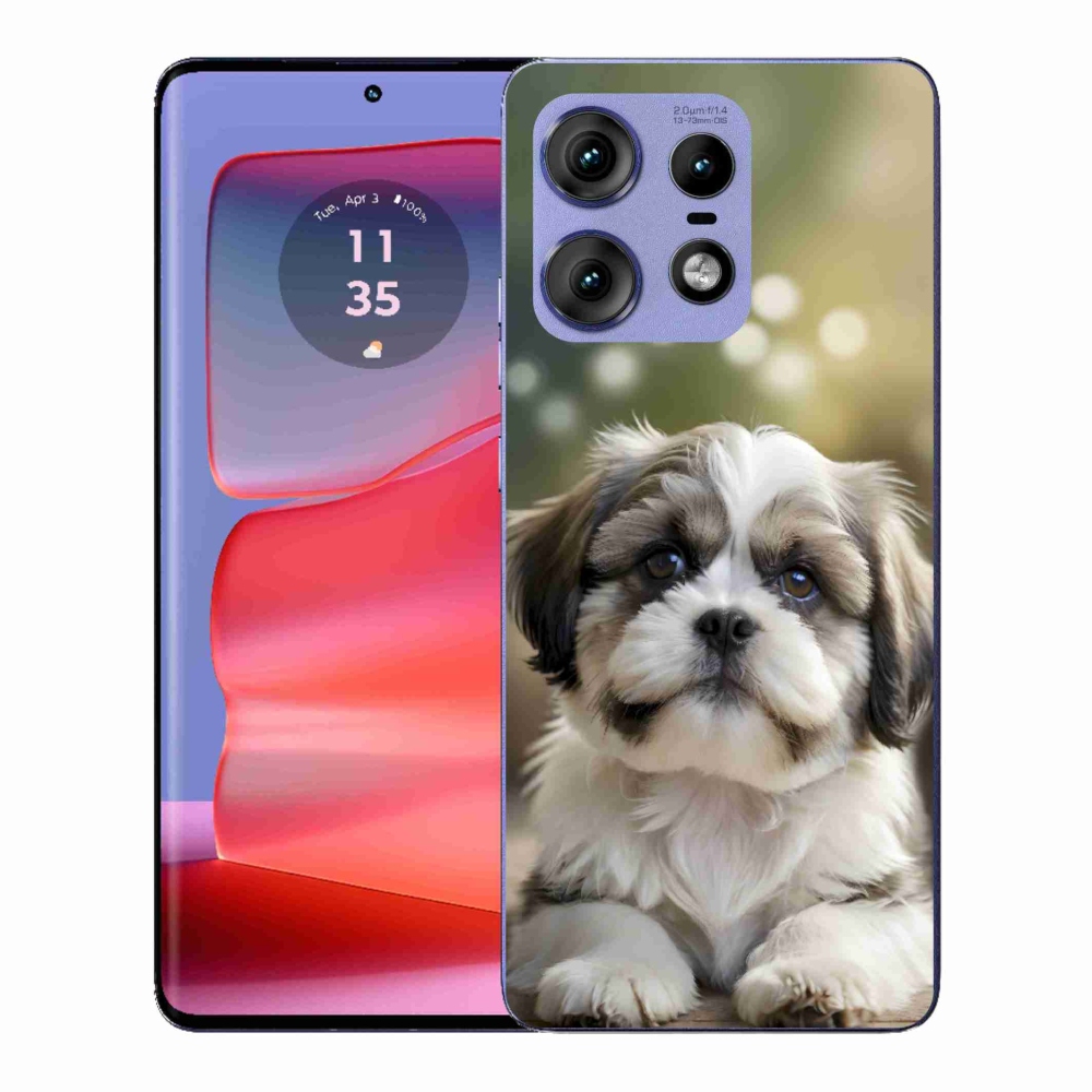 Gélový kryt mmCase na Motorola Edge 50 Pro - roztomilý shih-tzu