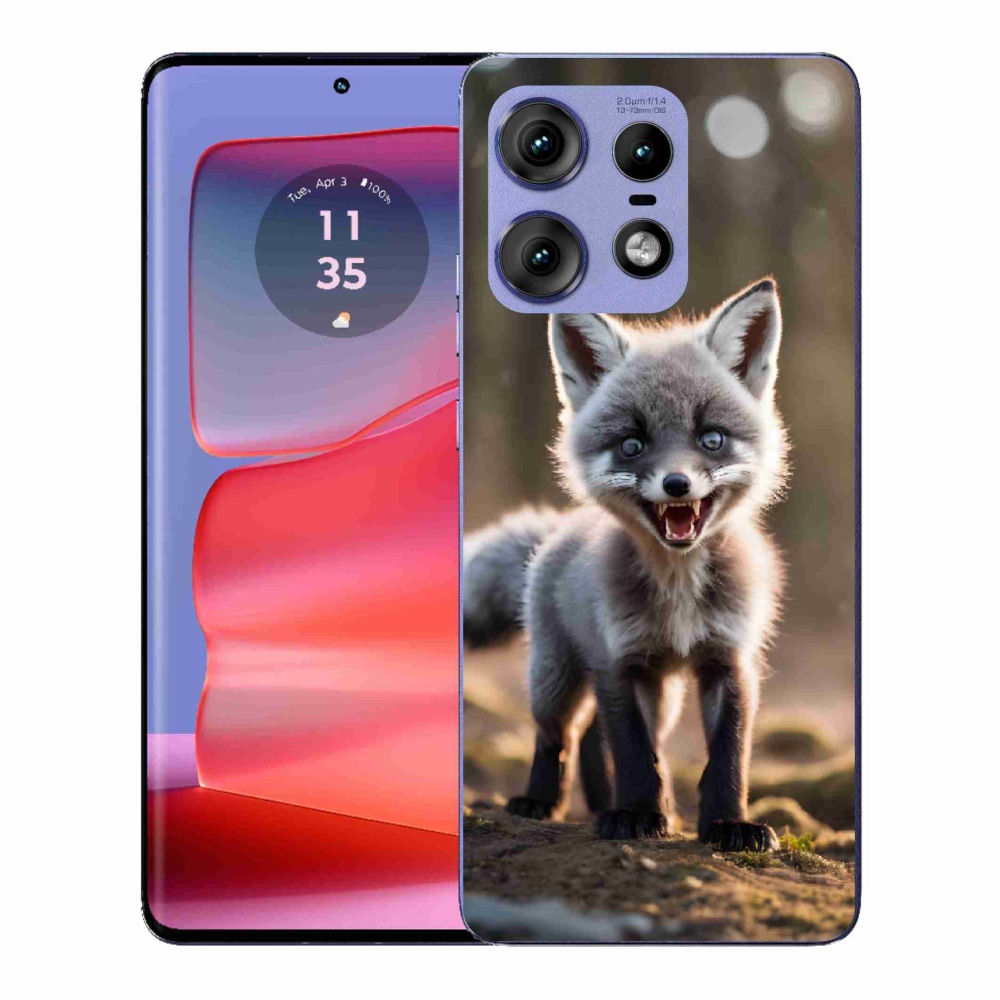 Gélový kryt mmCase na Motorola Edge 50 Pro - rozzúrená líška