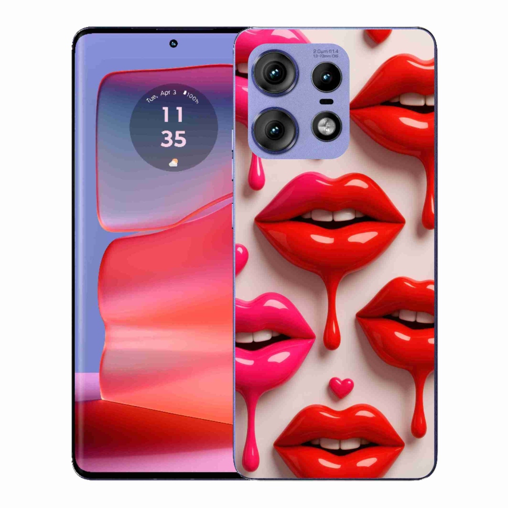 Gélový kryt mmCase na Motorola Edge 50 Pro - pery 2