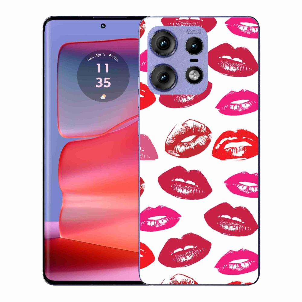 Gélový kryt mmCase na Motorola Edge 50 Pro - pery