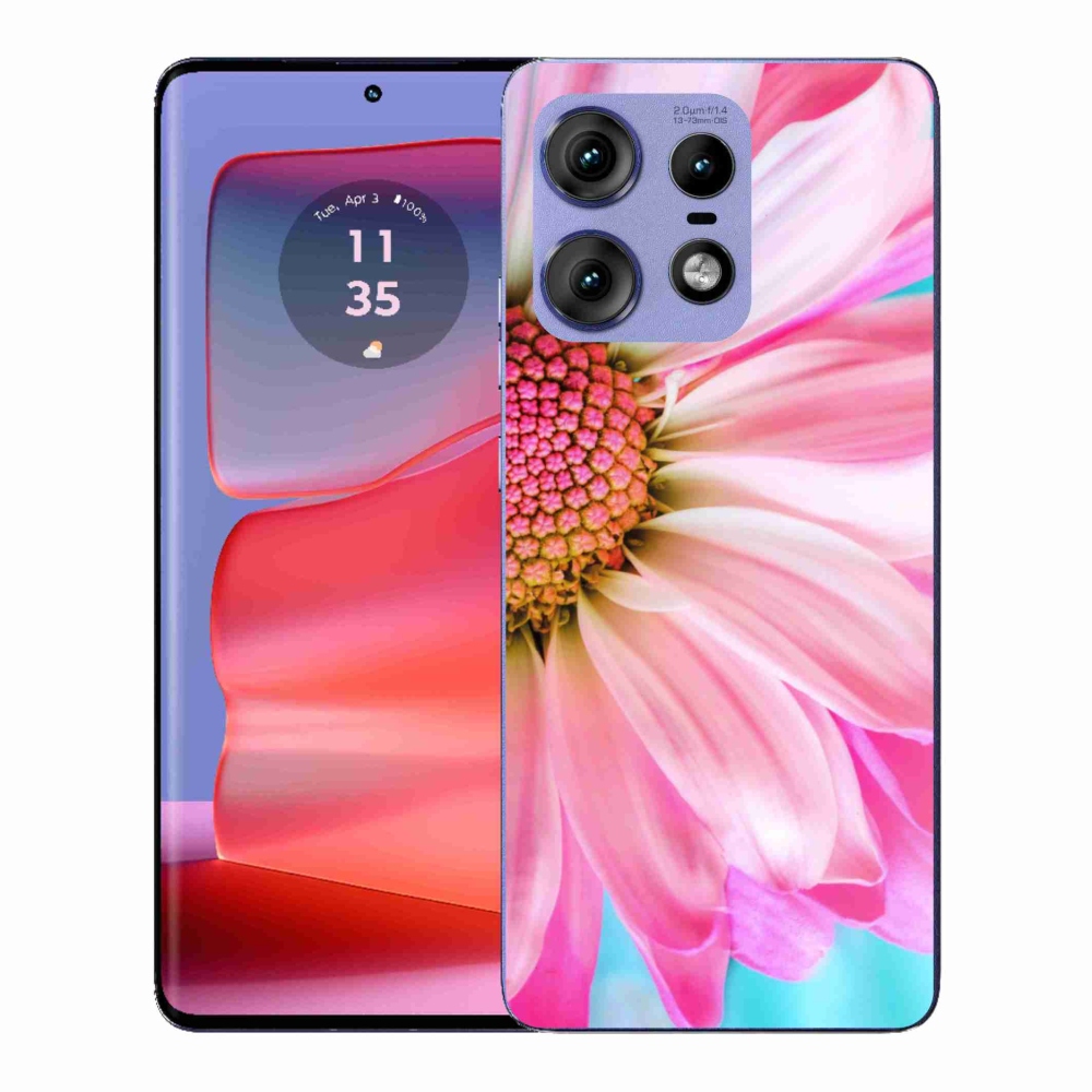 Gélový kryt mmCase na Motorola Edge 50 Pro - ružová kvetina