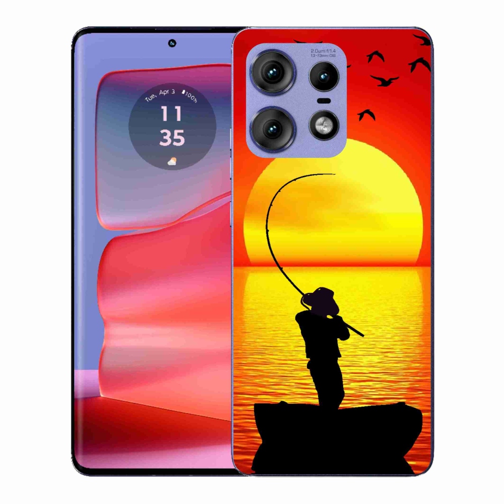 Gélový kryt mmCase na Motorola Edge 50 Pro - rybárčenie