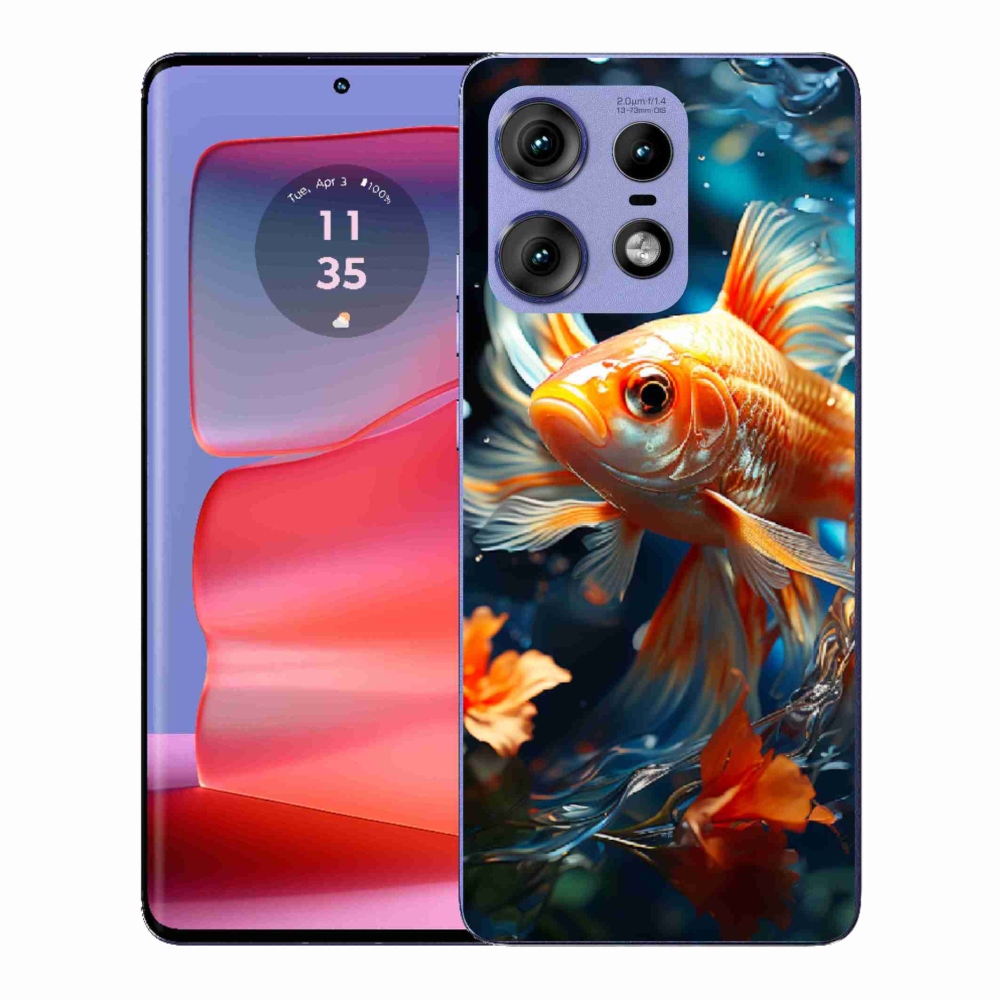 Gélový kryt mmCase na Motorola Edge 50 Pro - rybka
