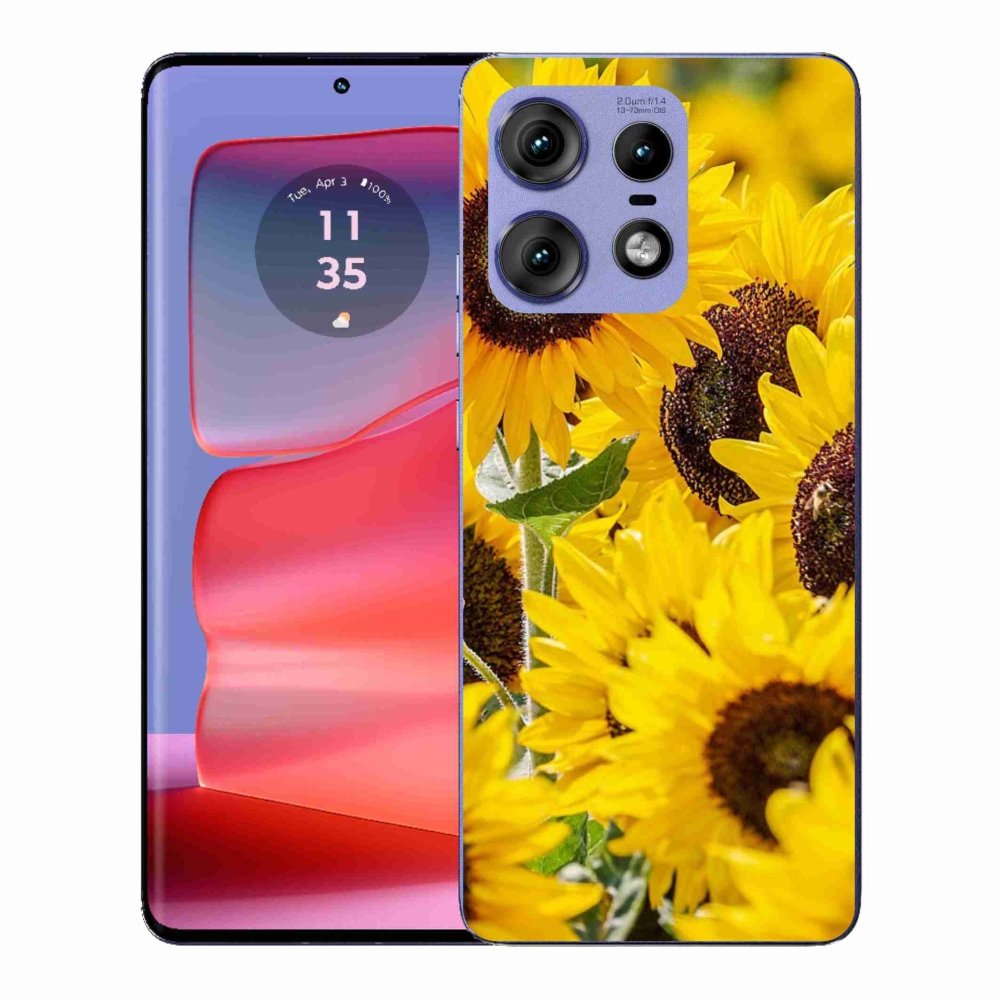 Gélový kryt mmCase na Motorola Edge 50 Pro - slnečnice