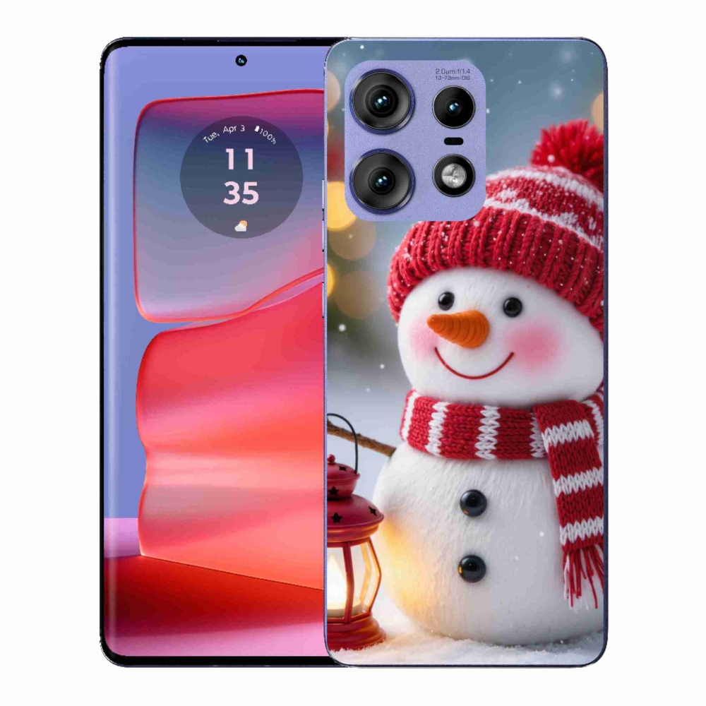 Gélový kryt mmCase na Motorola Edge 50 Pro - snehuliak 2