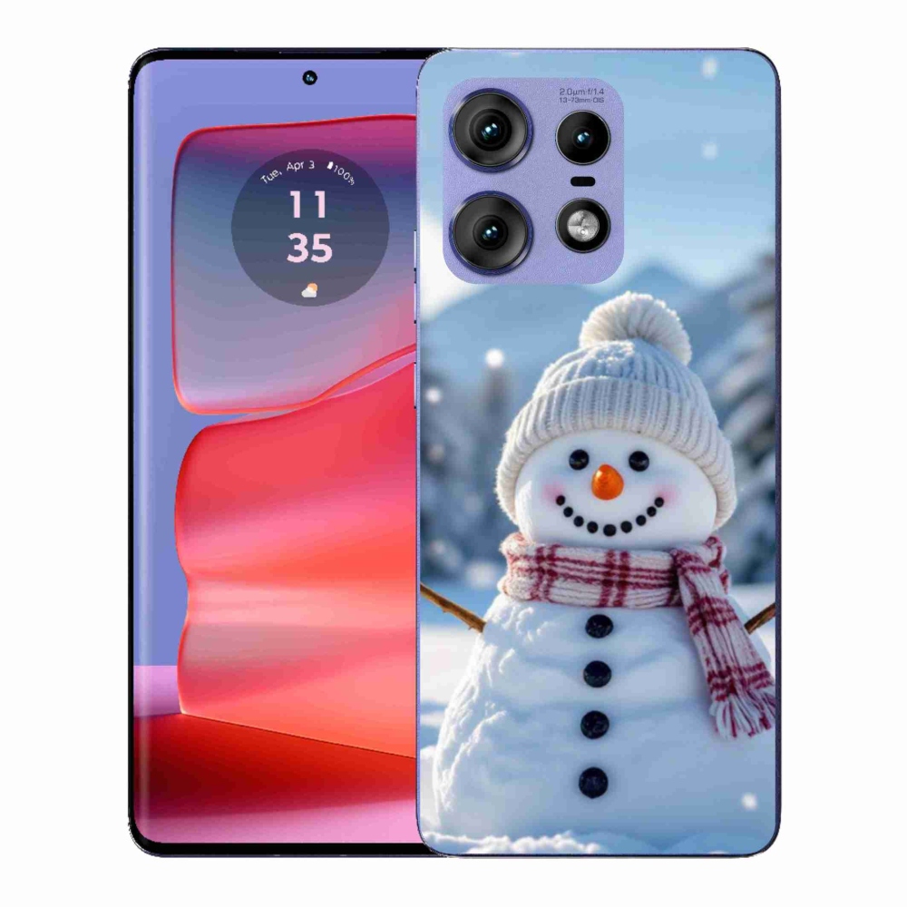 Gélový kryt mmCase na Motorola Edge 50 Pro - snehuliak 3