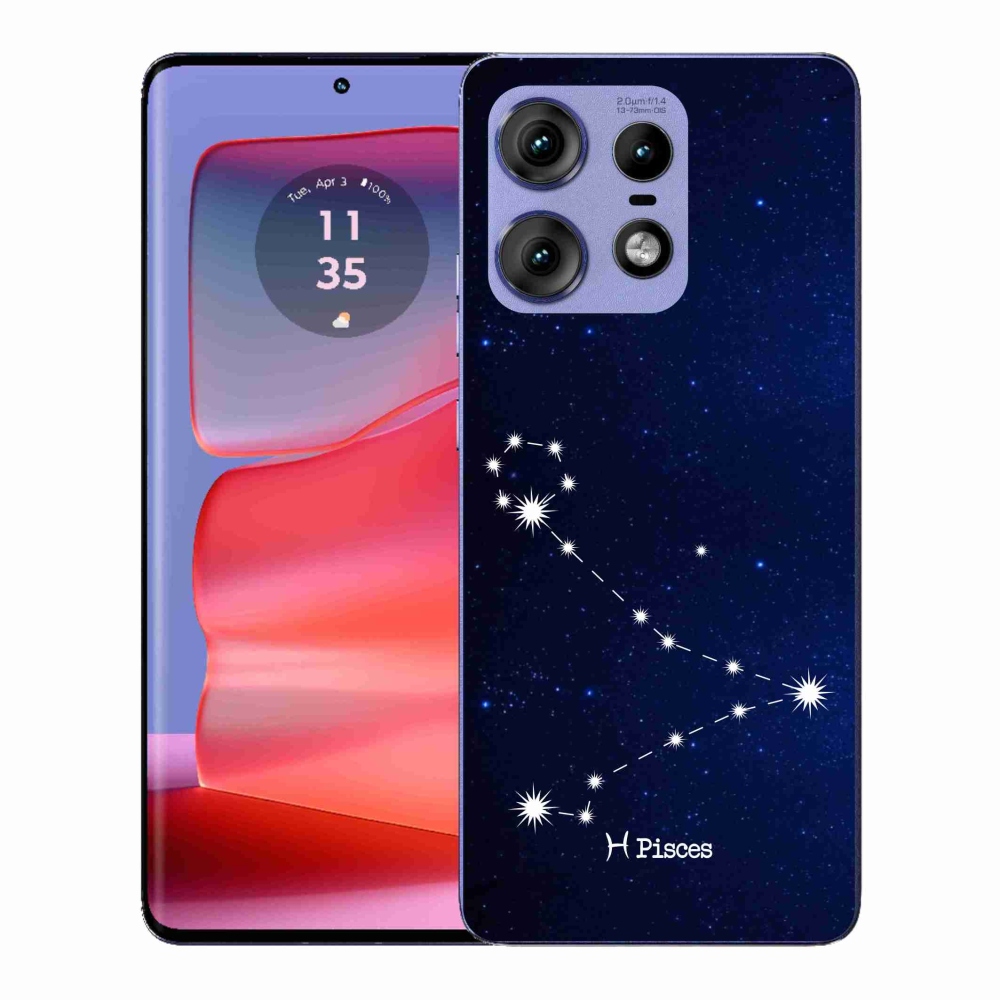 Gélový kryt mmCase na Motorola Edge 50 Pro - súhvezdie Ryby