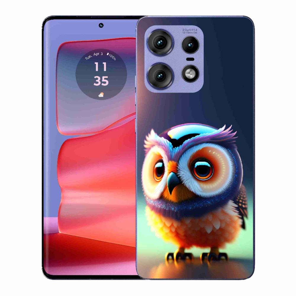 Gélový kryt mmCase na Motorola Edge 50 Pro - malá sova