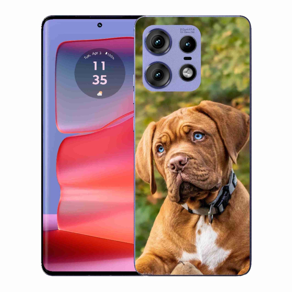 Gélový kryt mmCase na Motorola Edge 50 Pro - šteňa