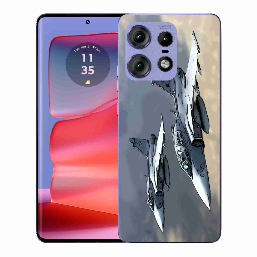 Gélový kryt mmCase na Motorola Edge 50 Pro - stíhačky