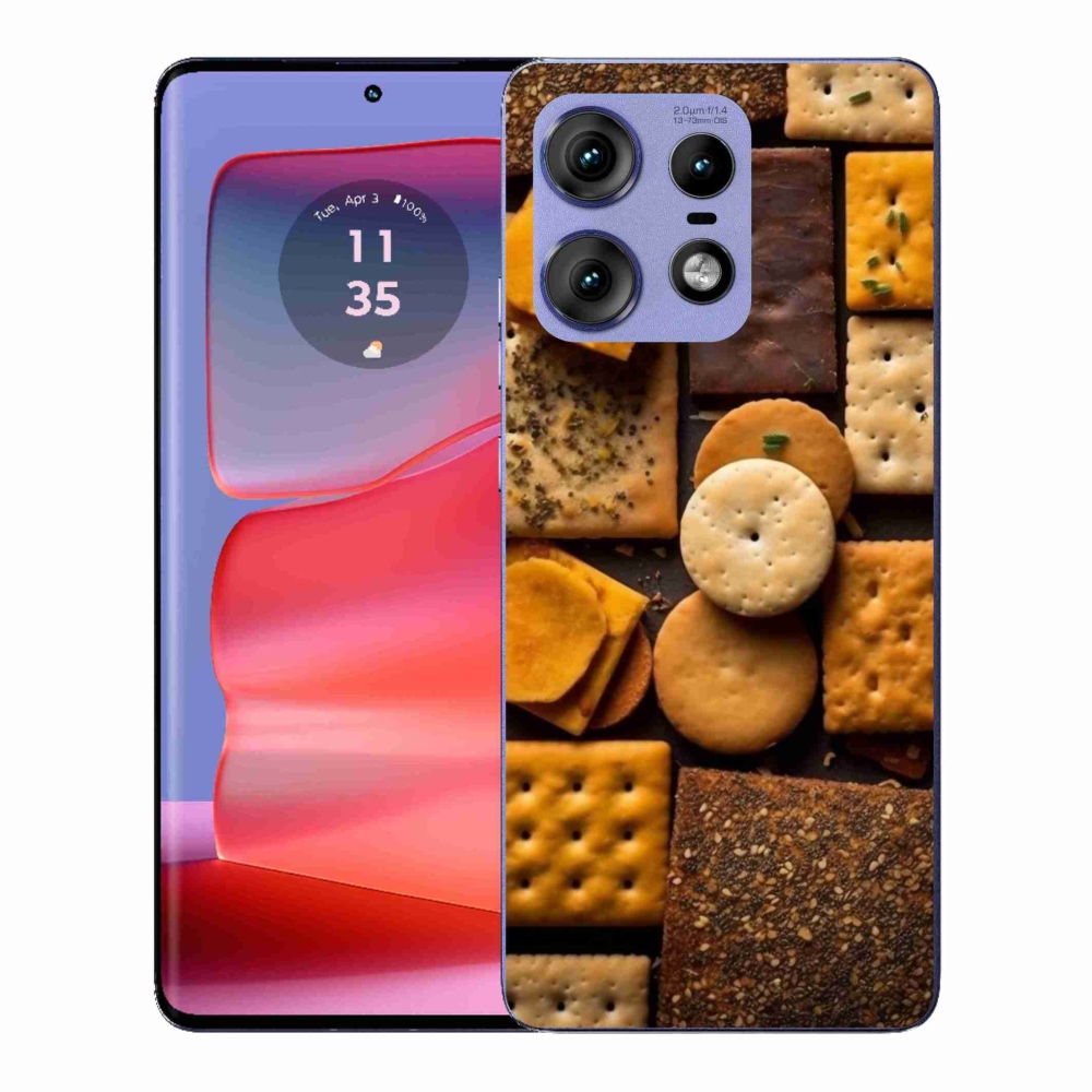 Gélový kryt mmCase na Motorola Edge 50 Pro - sušienky