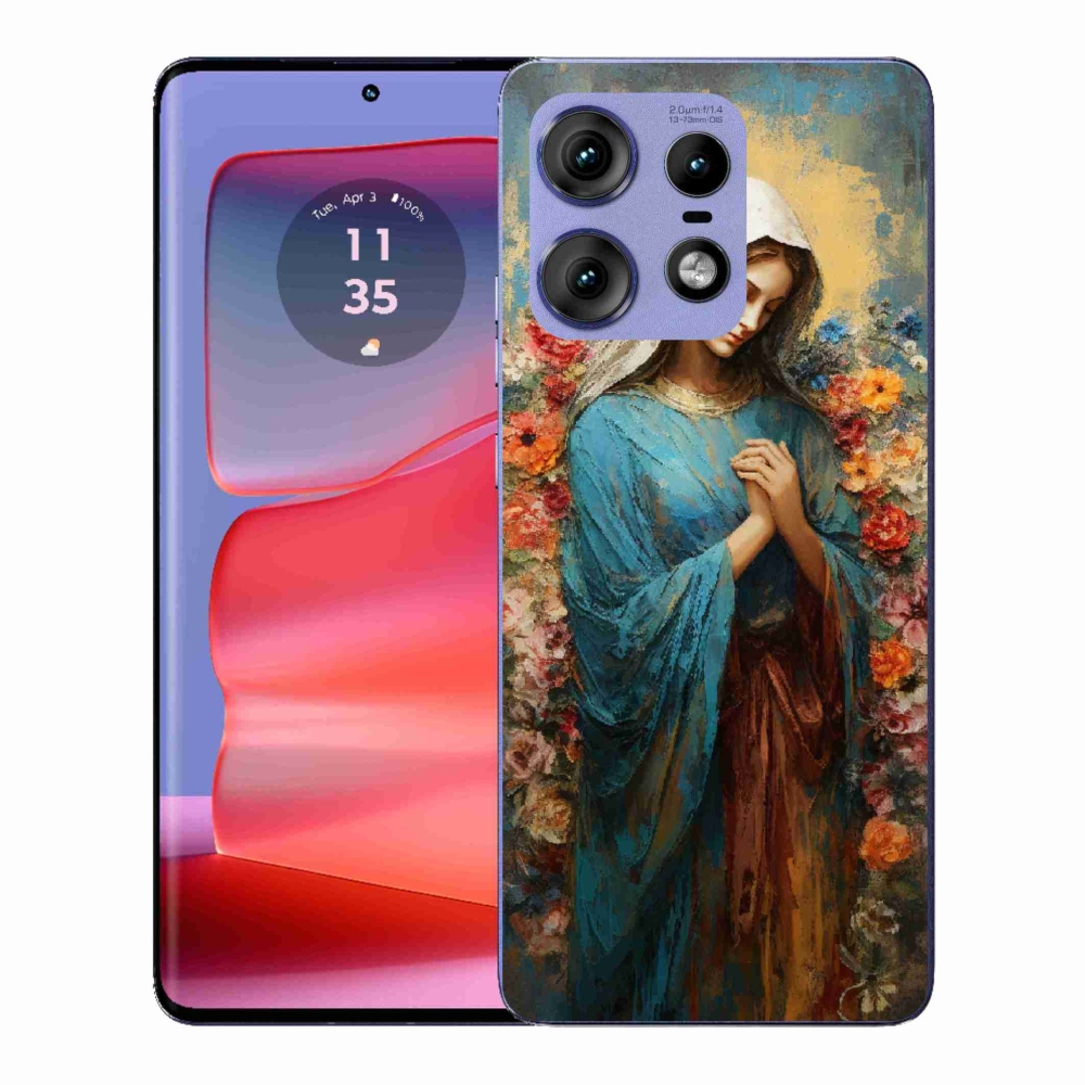 Gélový kryt mmCase na Motorola Edge 50 Pro - svätá žena