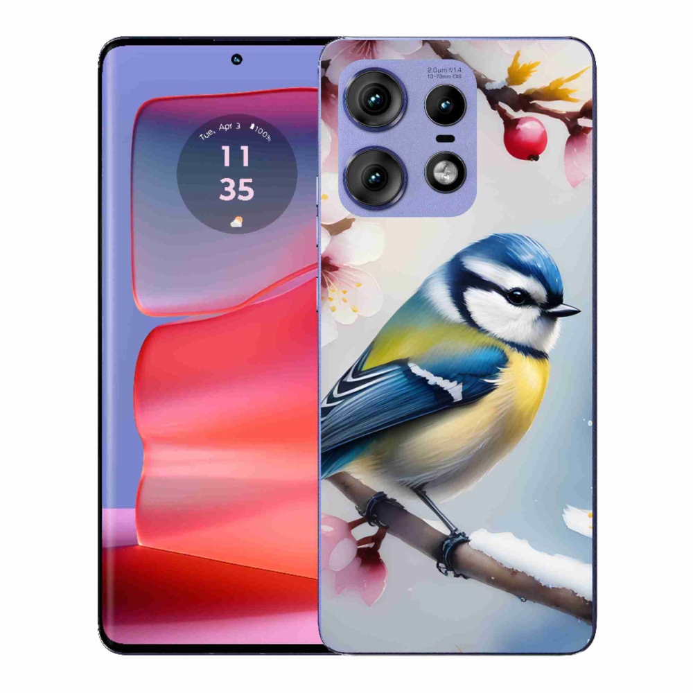 Gélový kryt mmCase na Motorola Edge 50 Pro - sýkorka