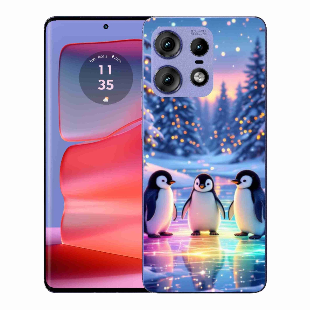 Gélový kryt mmCase na Motorola Edge 50 Pro - tučníci